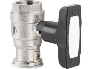 Isolier-t Kugelhahn, Typ F SKB, DN25 (1")IGxDN32 (11/4"), Flansch PN20, voller Durchgang