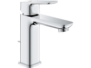 Waschtischmischer Grohe Cubeo M-Size Ausladung 116 mm chrom mit Ablaufgarnitur