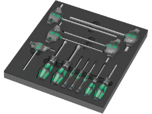 Schraubendreher Set WERA Hex 12-teilig in Schaumstoffmodul