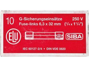 Feinsicherung flink 3,15 A 1 Beutel 10 Stück 6, 3x32mm