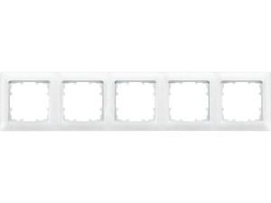 Rahmen 80-mm-Maß 5fach, 364mmx80mm titanweiß / 1 Stück