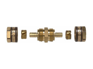 Schütz Rohrkupplung mit Klemmverbindung für 16x2 mm Kunststoff- Rohr