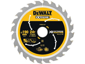 Kreissägeblatt DeWalt, DT99562 XR Extreme Runtime 24Z 190/30mm f. Handkreissäge