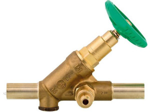 Kfr-freistromventil-ms DN15 (1/2") mit Steckende 15mm mit Entleerung