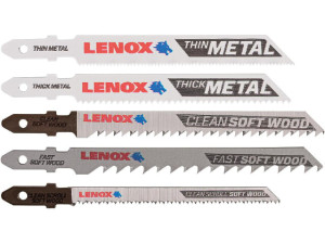 Stichsägeblätter-set Lenox, 5 teilig für Schnitte in Holz und Metall