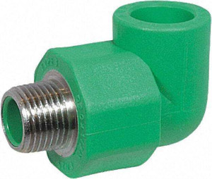 Ppr Rohr Aqua-Plus Winkel AG PN25 32 mm x DN25 1"