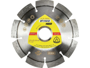 Diamanttrennscheibe KLINGSPOR 115x22,23mm Standardverzahnung 8 Segmente