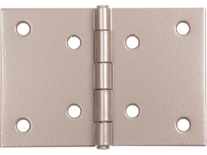 Scharnier DURAVIS 60 x 90 x 1,25 mm, breit, Material: Stahl, blau verzinkt, Oberfläche: perlbeige RAL 1035