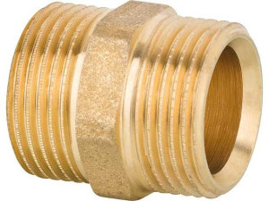 Anschluss-stück 3/4 AGx3/4 AG Messing blank