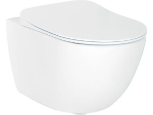 Wand-tiefspül-wc Elanda aus Keramik, weiß, 355x340x515mm