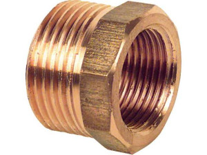 Gewindefitting Rotguss Reduzierstück DN32 (1 1/4")xDN15 (1/2") IGxAG
