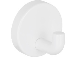 Wandhaken D 4 mm, weiß, aus Nylon, verdeckte Verschraubung, ohne Schrauben und Dübel