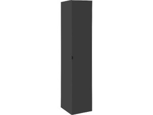 Hochschrank Serie LOSSA 1 Türe,Anschl. links, anthrazit matt,350x1625x370mm