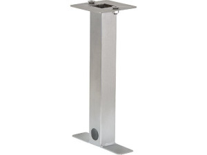 Edelstahl-erdstück für Garten- Steckdosensäule, aus Edelstahl Auflagefläche 100x100mm