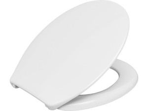 Wc-sitz Gola, weiß, Duroplast, Softclose, take off Excenterscharnier, BxHxT 383x49x460mm