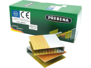 Breitrückenheftklammern Type WP 150 mm, stark verzinkt-geharzt, ETA-Bewertung, VPE = 1450 Stk.