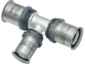 Multitubo Press-T-Stück, reduziert d16-d20-d16mm, verzinnt