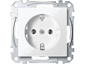 Schuko-steckdose Merten, System M, polarweiß 1 Stück MEG2301-0319