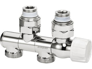 Simplex Ventilarmatur VarioCon 1/2'' IG Cr mit Bauschutzkappe
