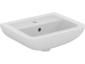 Eurovit Plus Handwaschbecken 1 Hahnloch, weiß, BxHxT: 450x170x360 mm