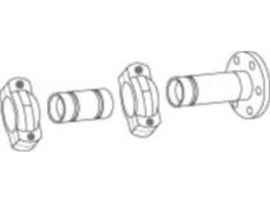 Buderus Anschluss-Set 2 Sole-Heiz hinten für Sole-Wasser.-WP WPS72.2 - 80.2 HT 8738206910