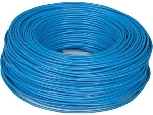 Isolierte Starkstromleitung H07V-U massiv, 1x1,5 schwarz Rolle 100m