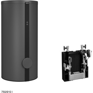 Viessmann Vitocell 100-L Speicher-Wassererwärmer CVLA-S1 750l monovalent Stahl Ceraprotect-Emaillierung Vitographite Z029521