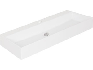 Wt Elayla aus Keramik, mit Hahnloch, weiß, 1010x130x460mm