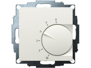Eberle Raumtemperaturregler Öffner, Heizen, RAL 9016 glanz, 55x55 mm UTE 1003-RAL9016-G-55