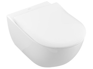 Wc-set Villeroy & Boch Subway 2.0 Wand-Tiefspül, spülrandlos, Softclose, Weiß, inkl. WC-Sitz