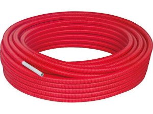 Mehrschichtverbundrohr PEXAL 20x2 mm Rolle 50 m im Schutzrohr rot Trinkwasser geeignet