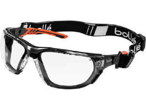 Schutzbrille NESS+ Rahmen orange / schwarz – Klares PC PSSNESF028