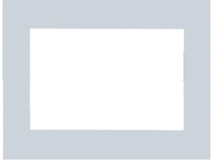 Visucontrol Touchpanel Glasrahmen Weiß, 10 Zoll