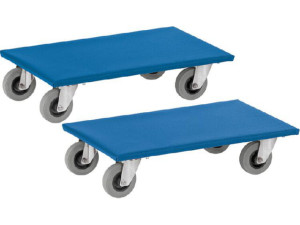 Möbelroller fetra® 2351 Tragkraft 250 kg Tragfläche 600x300mm, VPE = 2 Stück