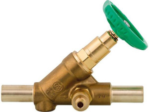 Freistromventil-ms DN25 (1") mit Steckende 28mm mit Entleerung
