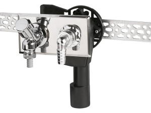 Wandeinbau Geruchverschluss mit Armaturenkombination DN40/50