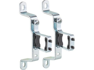 Einzel-wandhalterungsset mit Schalldämmeinlage, Wandabstand für Verteilerbalken 1", VPE 2 Stück