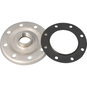 Flanschplatte mit Dichtung Edelstahl 180mm Muffe DN40 (1 1/2'')