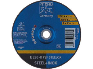 Schruppscheibe PFERD d 230 x 8,3 x 22,23mm für Stahl