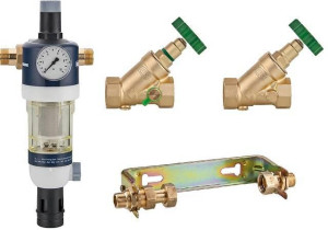 Hauswasseranschluss-paket 1" inkl. Hauswasserstation, KFR-Ventil und Wasserzählerbügel