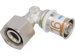 Uponor S-Press PLUS SK-Winkelverschraubung Geberit d16mm-DN15 (1/2') IG