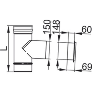 Viessmann Zugregler rund mit Anschlussstück einwandig Systemgröße 150mm 9564679