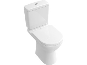 Tiefspül-wc-kombi V&B O.Novo weiß, Abgang waagrecht, BxTxH:360x670x400
