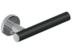 Papierrollenhalter Elida Plus Schwarz matt Chrom BxHxT:190x32x87mm