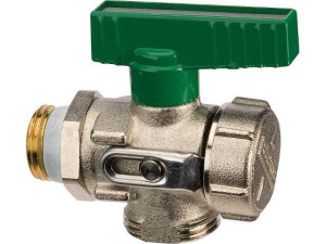 Kfe Kugelhahn DN15 1/2" PN16 für Trinkwasser Eck vernickelt