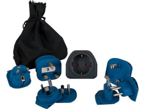 Reisestecker-set 7-teilig