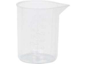 Messbecher ohne Griff 120 ml transparent