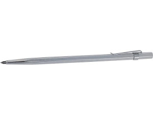Reißnadel mit Hartmetalleinsatz und Befestigungsclip schaft Dm 6mm L=145mm