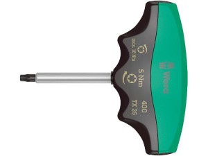 Drehmomentschraubendreher mit T-Griff TORX T25, 5,0 Nm Länge 60mm
