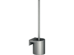 Wc-bürstengarnitur Serie Cavere aus Aluminium, Anthrazit-Metallic 95, Gesamthöhe 450mm